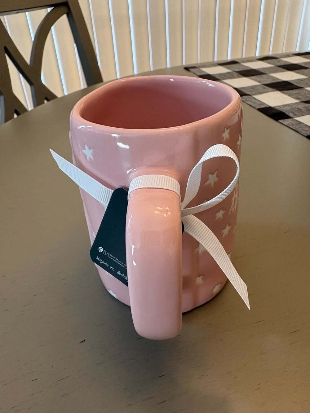 Rae Dunn Wizard of Oz Glinda the Good Witch Pink Ceramic Coffee Mug - Picture 2 of 5